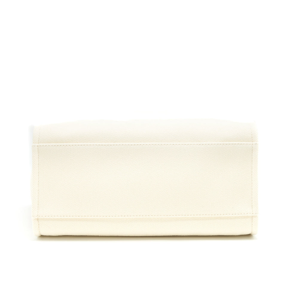 Chanel Deauville Tote Bag In Creamy White/ Beige