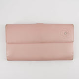 Chanel Butterfly Camellia Bifold Long Wallet Pink