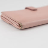 Chanel Butterfly Camellia Bifold Long Wallet Pink
