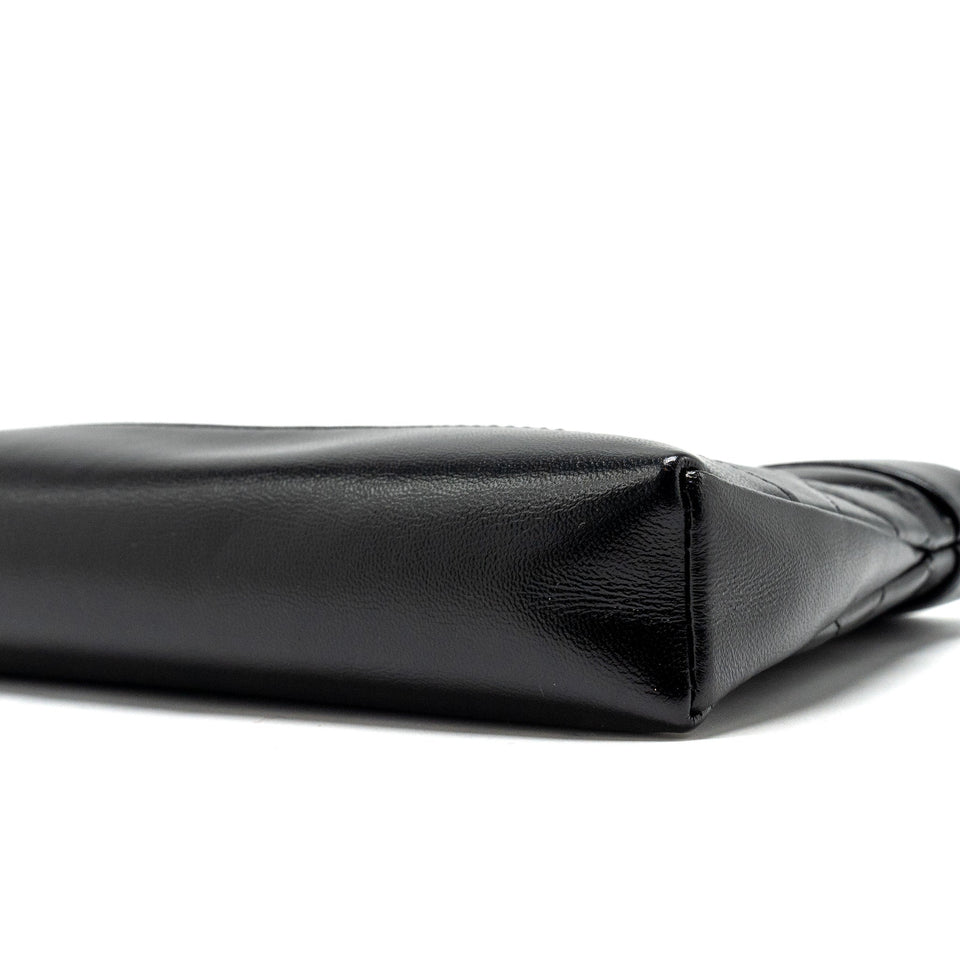 Chanel 24S Mini 31 Clutch with Chain Shiny Lambskin Black L (microchip)