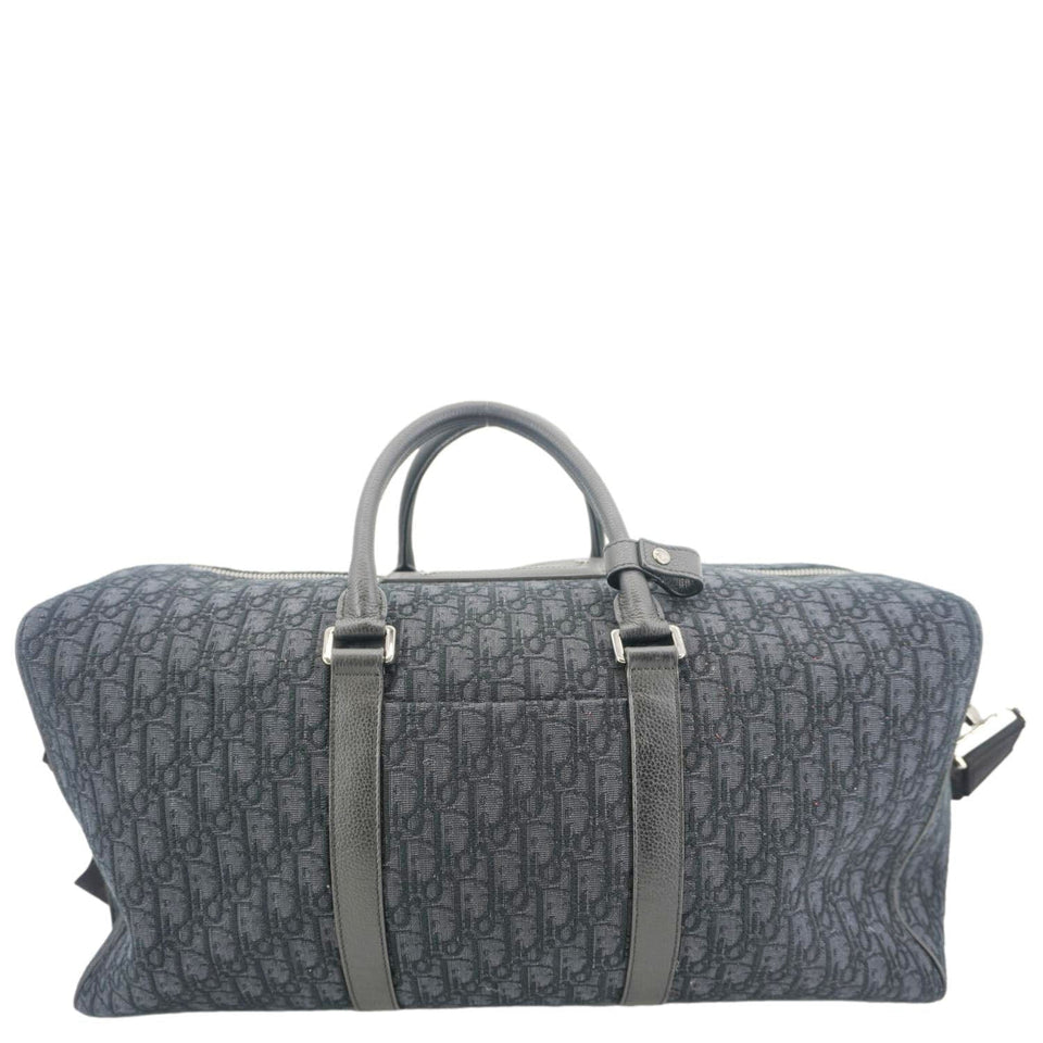 Christian Dior Diorissimo Canvas Duffle Bag Black