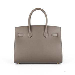 Hermes Birkin 30 Epsom Sellier Etain - Y Stamp
