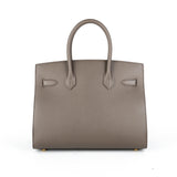 Hermes Birkin 30 Epsom Sellier Etain - Y Stamp
