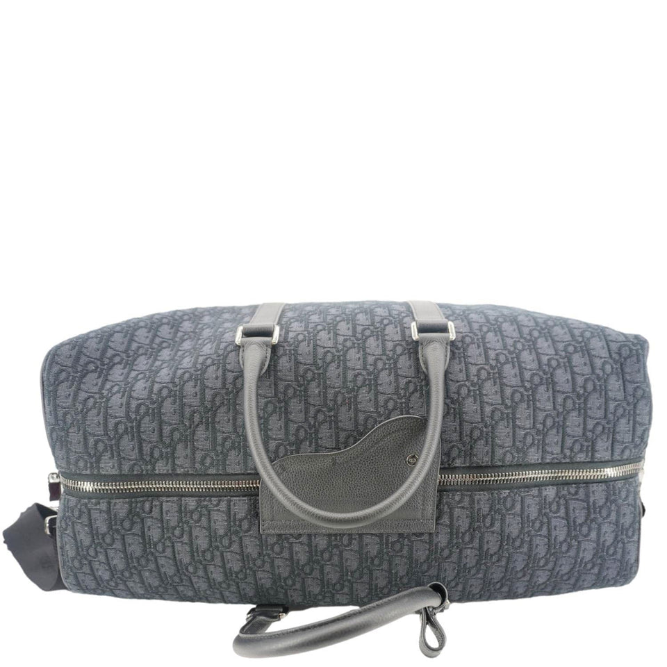 Christian Dior Diorissimo Canvas Duffle Bag Black
