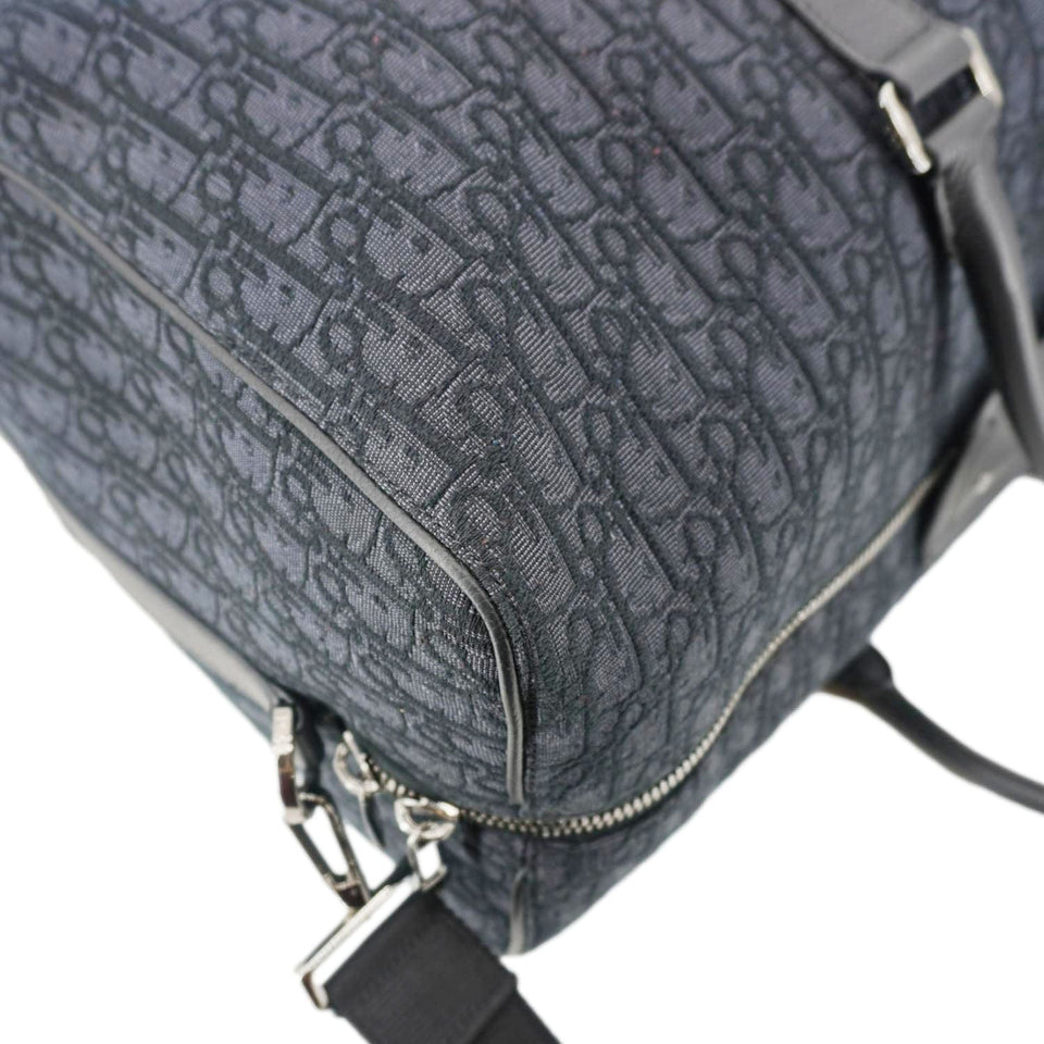 Christian Dior Diorissimo Canvas Duffle Bag Black