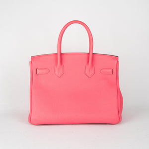 Hermes Birkin 30 Rose Lipstick - Q Stamp
