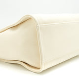Chanel Deauville Tote Bag In Creamy White/ Beige
