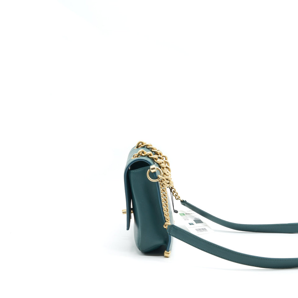 Chanel FLAP BAG IN DARK TURQUOISE IN