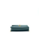 Chanel FLAP BAG IN DARK TURQUOISE IN