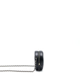 Chanel Round Clutch With Chain Lambskin Black
