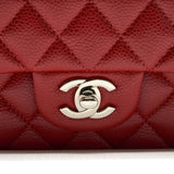 Chanel Medium Classic Double Flap Caviar Red