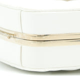 Chanel Quilted Clutch Bag Lambskin White L