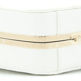 Chanel Quilted Clutch Bag Lambskin White L