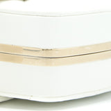 Chanel Quilted Clutch Bag Lambskin White L