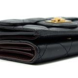 Chanel 2.55 Small Compact Wallet Black