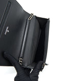 Chanel Boy Wallet On Chain Caviar Black Ruthenium Hardware