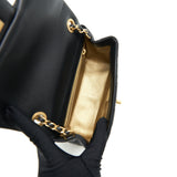 Chanel 21B pearl crush Square mini flap Bag black  (new version with microchip)