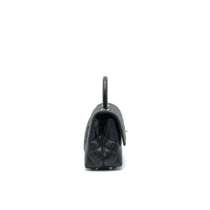 Chanel 21K Small (old mini) 24cm Cocohandle Black Caviar L