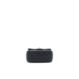 Chanel 21B pearl crush Square mini flap Bag black  (new version with microchip)