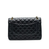Chanel CLASSIC JUMBO DOUBLE FLAP BAG BLACK CAVIER
