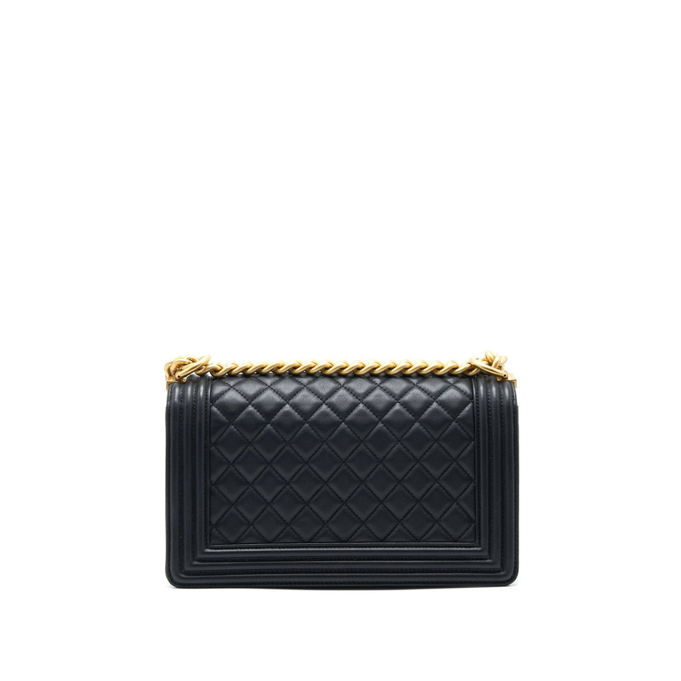Chanel Medium Boy Black Lambskin