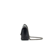Chanel Mini 2.55 reissue Flap Bag Black with ruthenium Hardware
