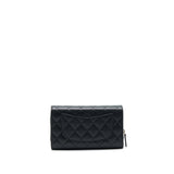 Chanel 3 In 1 Wallet On Chain Black Caviar L