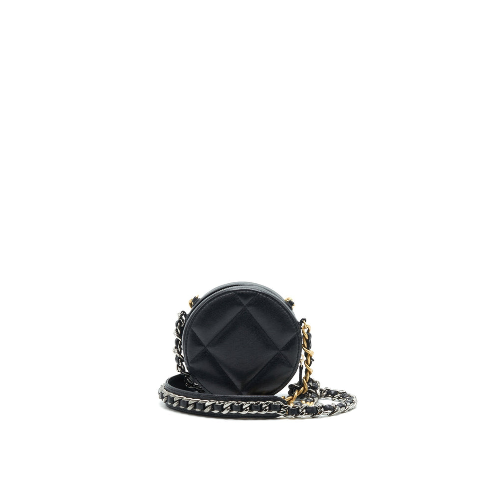 Chanel 19 Clutch With Chain In Black