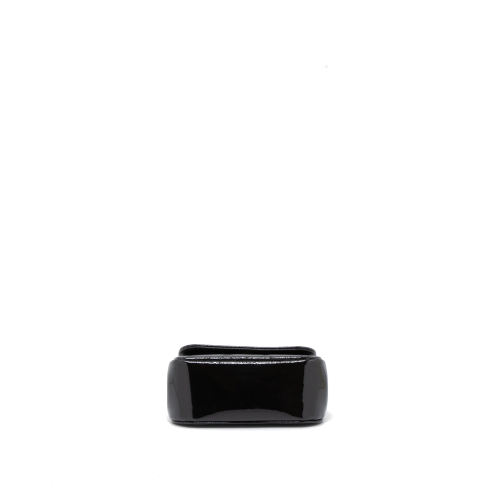 Chanel 22K Mini Clutch With Chain Patent Black  (Microchip)