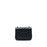 Chanel Mini Square Flap Bag Black Lambskin L