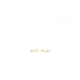 Chanel Coco Chanel Letter Earrings Crystal Light Gold Tone