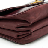 Chanel Seasonal Flap Bag Calfskin / Suede Leather Burgundy