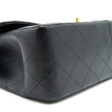 Chanel CLASSIC JUMBO DOUBLE FLAP BAG BLACK CAVIER