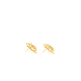 Chanel CC Logo Earring With Crystal Gold Tone