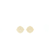 Chanel Heart With CC Logo Earring Gold Tone/ Enamel