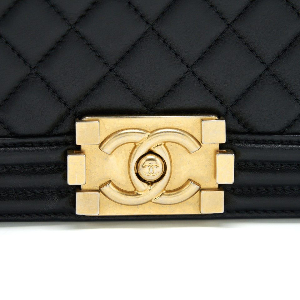 Chanel Medium Boy Black Lambskin