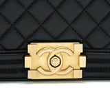 Chanel Medium Boy Black Lambskin