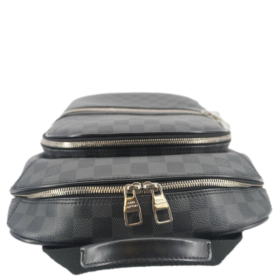 Louis Vuitton Michael Damier Graphite Canvas Backpack Bag Black