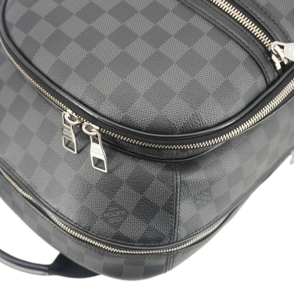 Louis Vuitton Michael Damier Graphite Canvas Backpack Bag Black