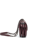 Chanel Small Flap Bag With Chain Burgundy