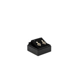 Chanel CC Heart Drop Earrings Light Gold Tone