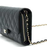 Chanel 3 In 1 Wallet On Chain Black Caviar L