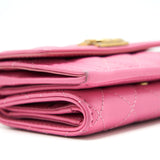 Chanel Boy Small Wallet Pink Brushed Lambskin