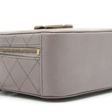 Chanel CC logo vanity with handle and Chain Grey with