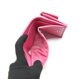 Chanel Boy Small Wallet Pink Brushed Lambskin