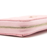 Chanel 22C Zip holder Pink Caviar L