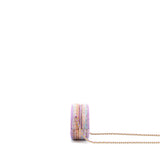 Chanel Round Clutch with Chain Lambskin/Tweed Multicolour