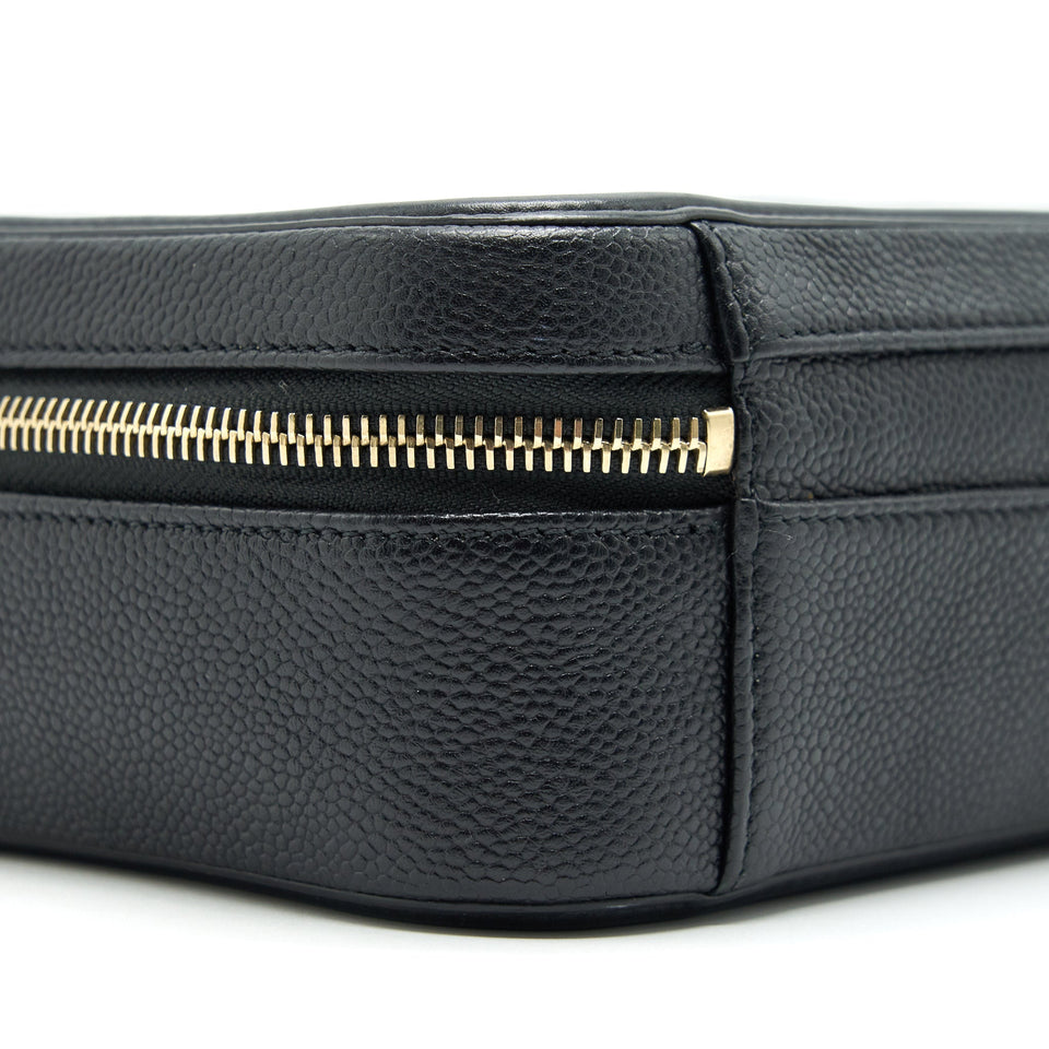 Chanel Cavia Leather Vanity Bag Black