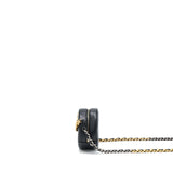 Chanel 19 Round Clutch With Chain Goatskin Black Multicolour Hardware