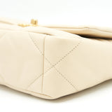 Chanel SMALL 19 BAG BEIGE GOAT SKIN